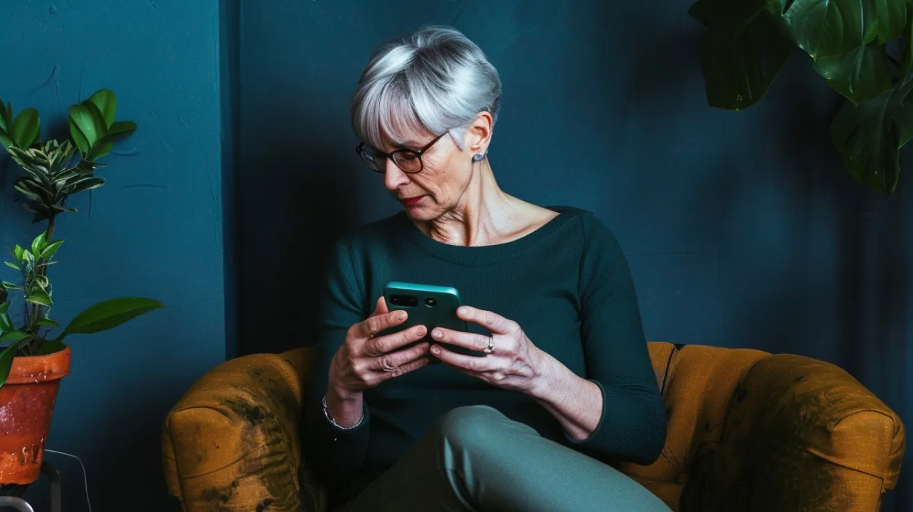 Older generation engaging with neobanking app